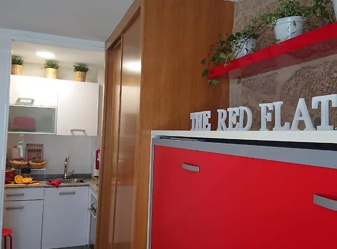 Apartman The Red Flat - Estudio Boutique - Centro Ciudad Vigo